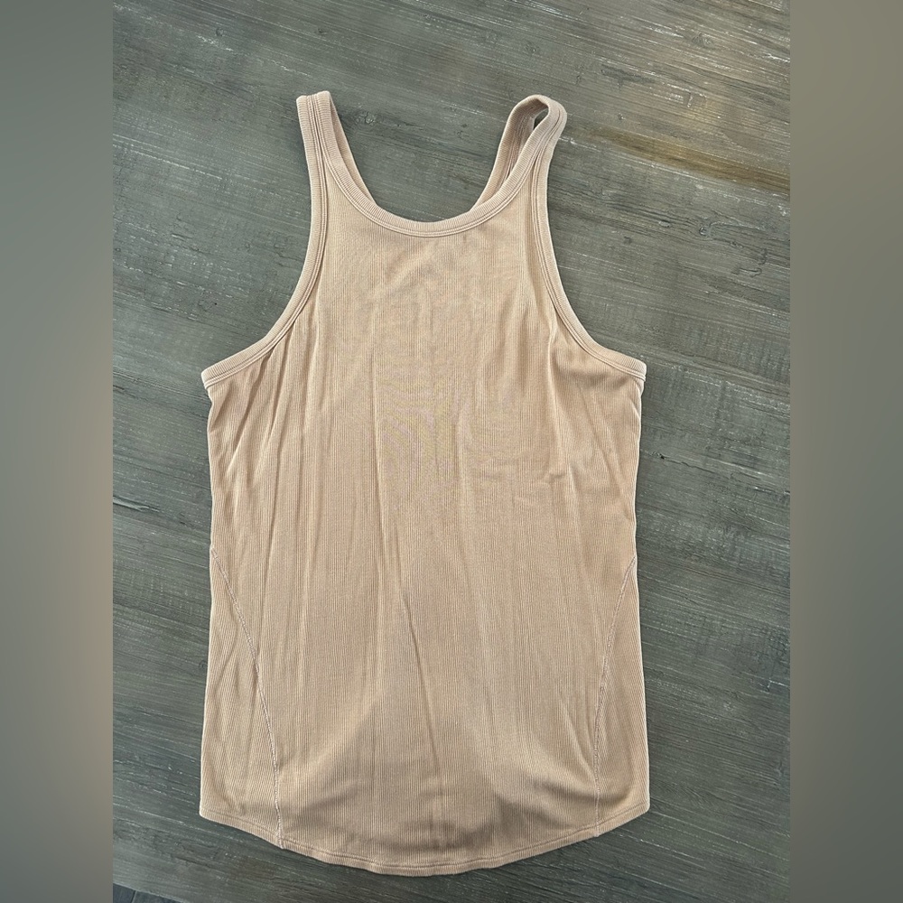 Lululemon tan ribbed tank top. Worn maybe twice.